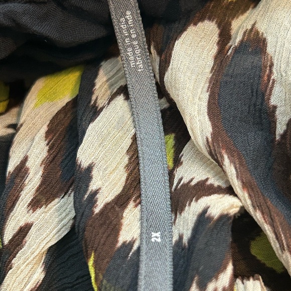 Anthropologie The Marias Geometric Long Sleeve Dress in Yellow and Black - Picture 5 of 5